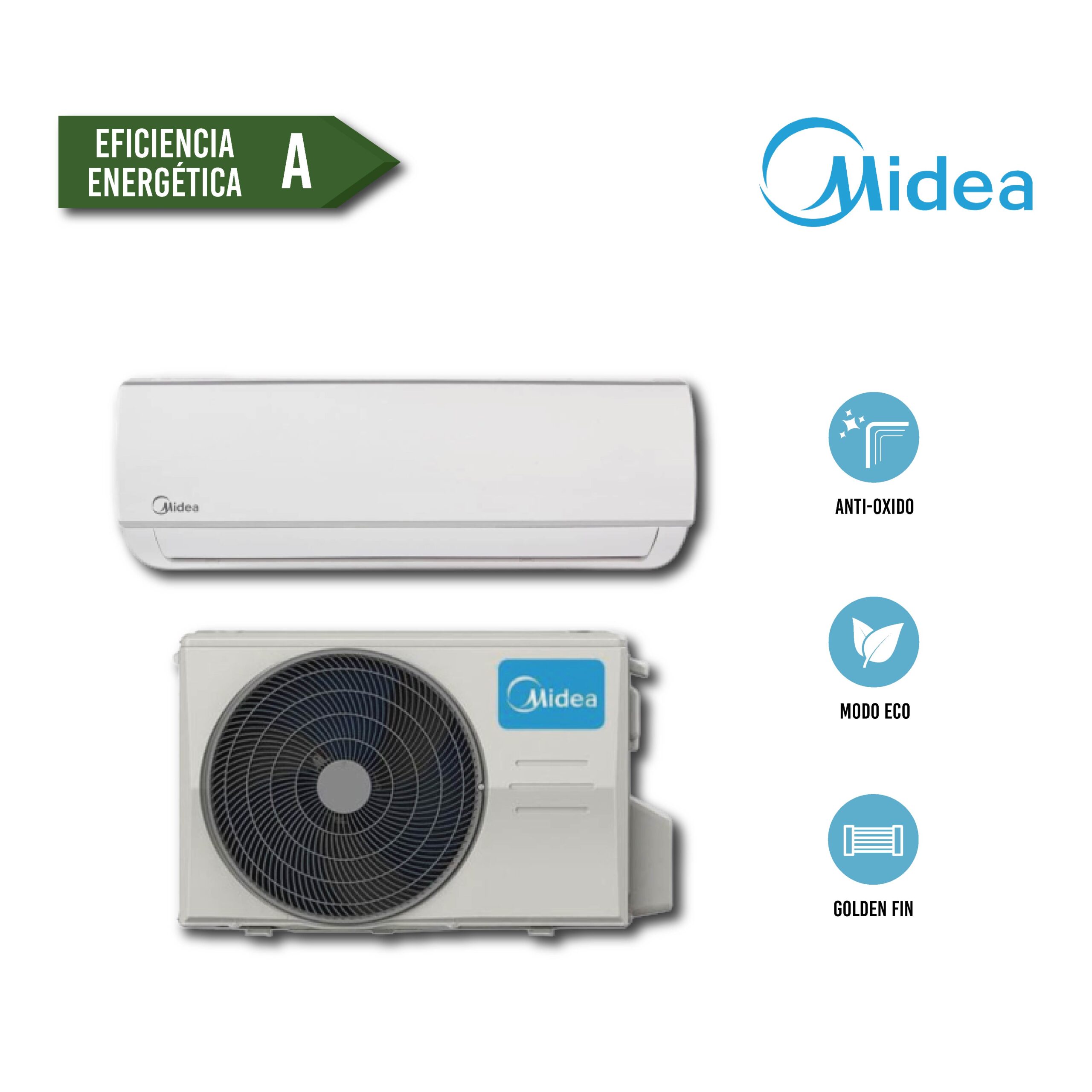 AIRE ACONDICIONADO INVERTER 12000 BTU MIDEA - Imagen 3