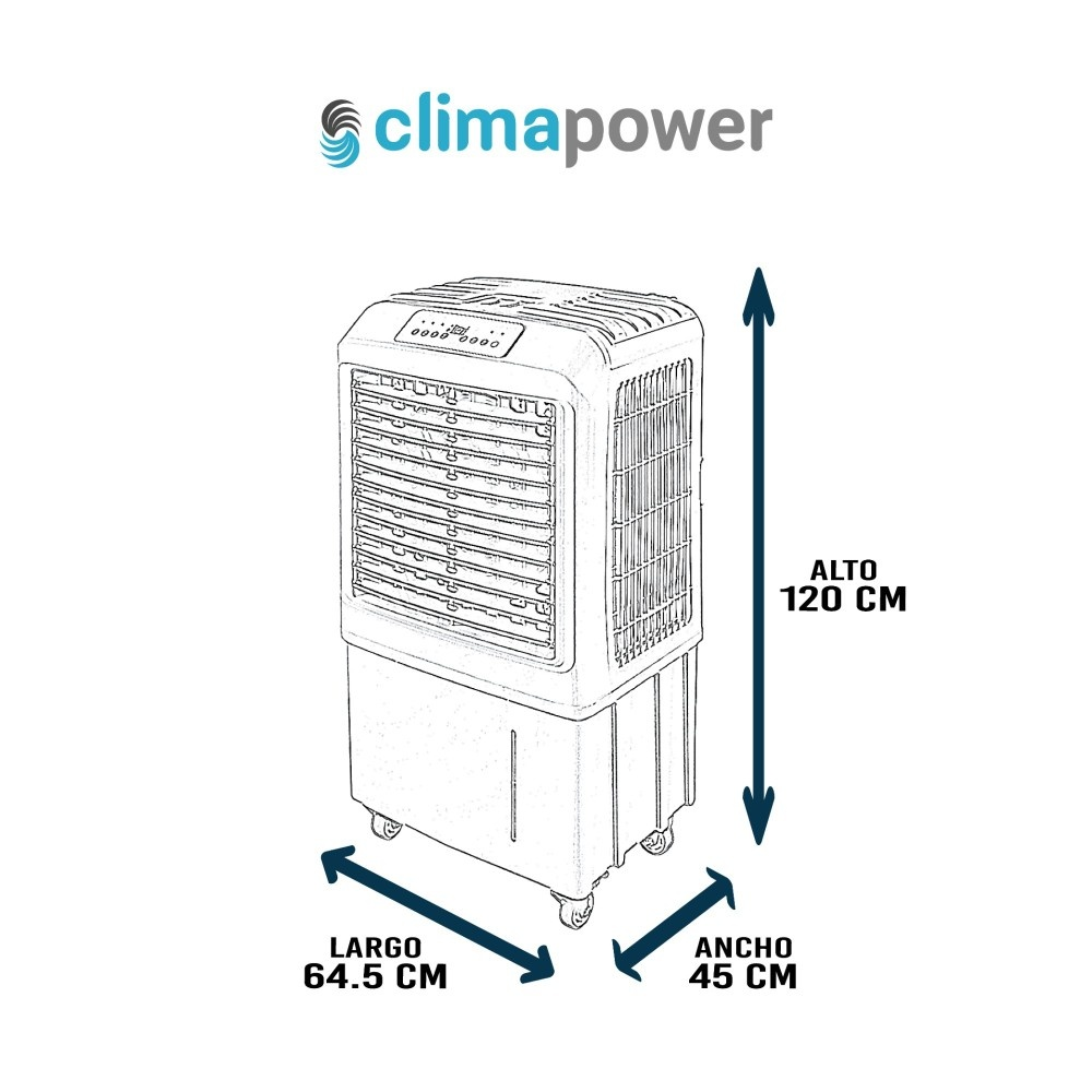 ENFRIADOR DE AIRE PORTÁTIL ECOLÓGICO CPW50 - BLANCO - Imagen 3